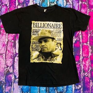 Lightly thrashed El Chapo rap tee size Large